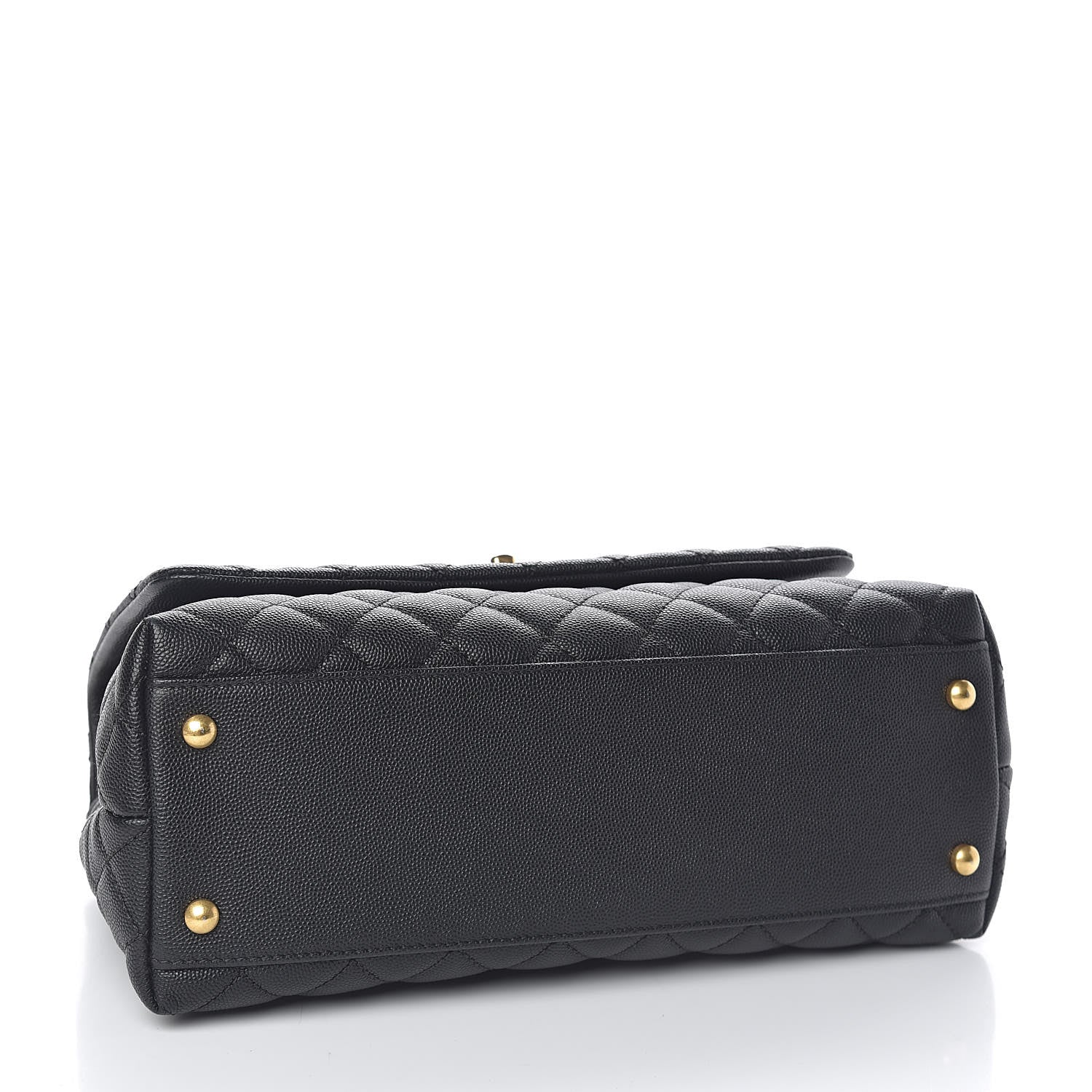 Chanel Caviar Quilted Small Coco Handle Flap Black 4 of 11
