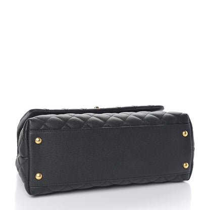 Chanel Caviar Quilted Small Coco Handle Flap Black 4 of 11