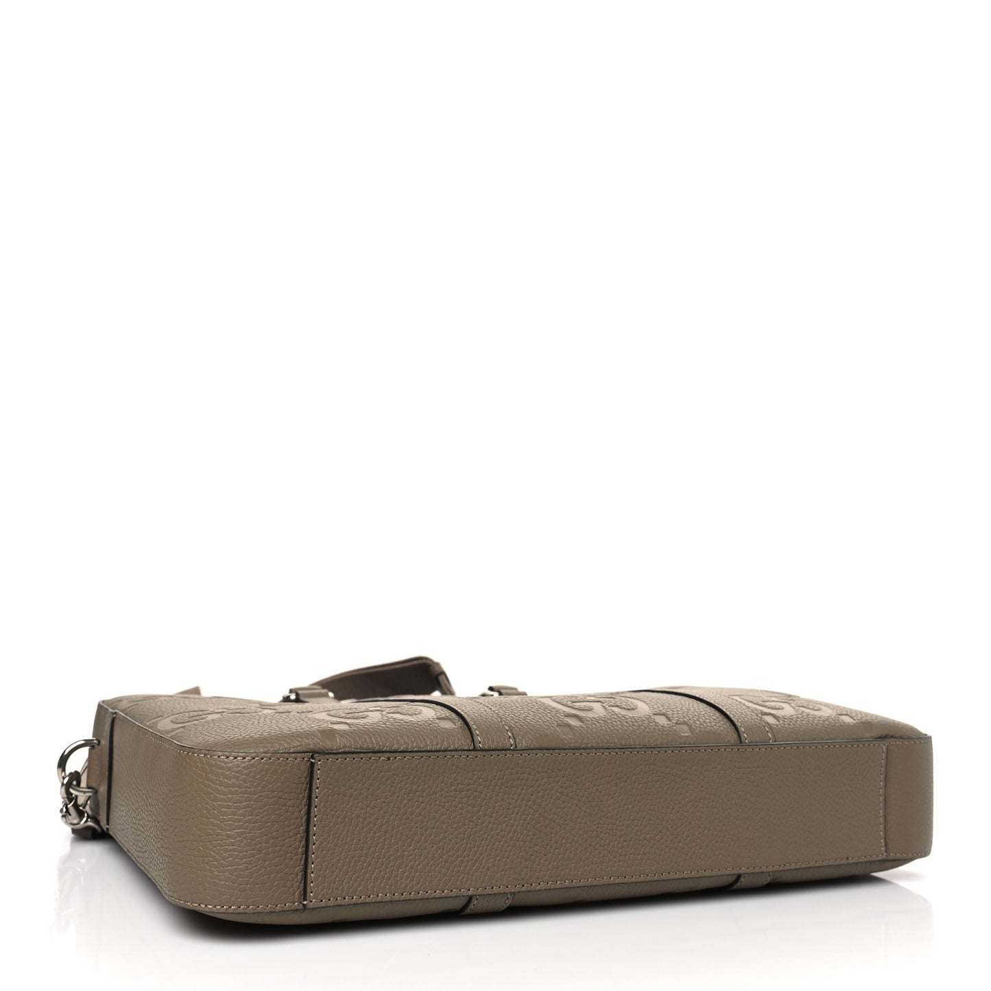 Piuma Calfskin Jumbo GG Embossed Briefcase Good Taupe