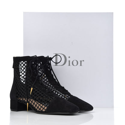 Christian Dior Suede Resille Naughtily-D 30mm Ankle Boots 37 Black 15 of 15