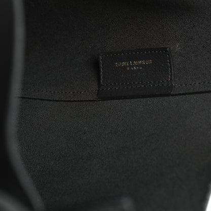 Saint Laurent Calfskin Large Shopping Tote Coal 7 of 11