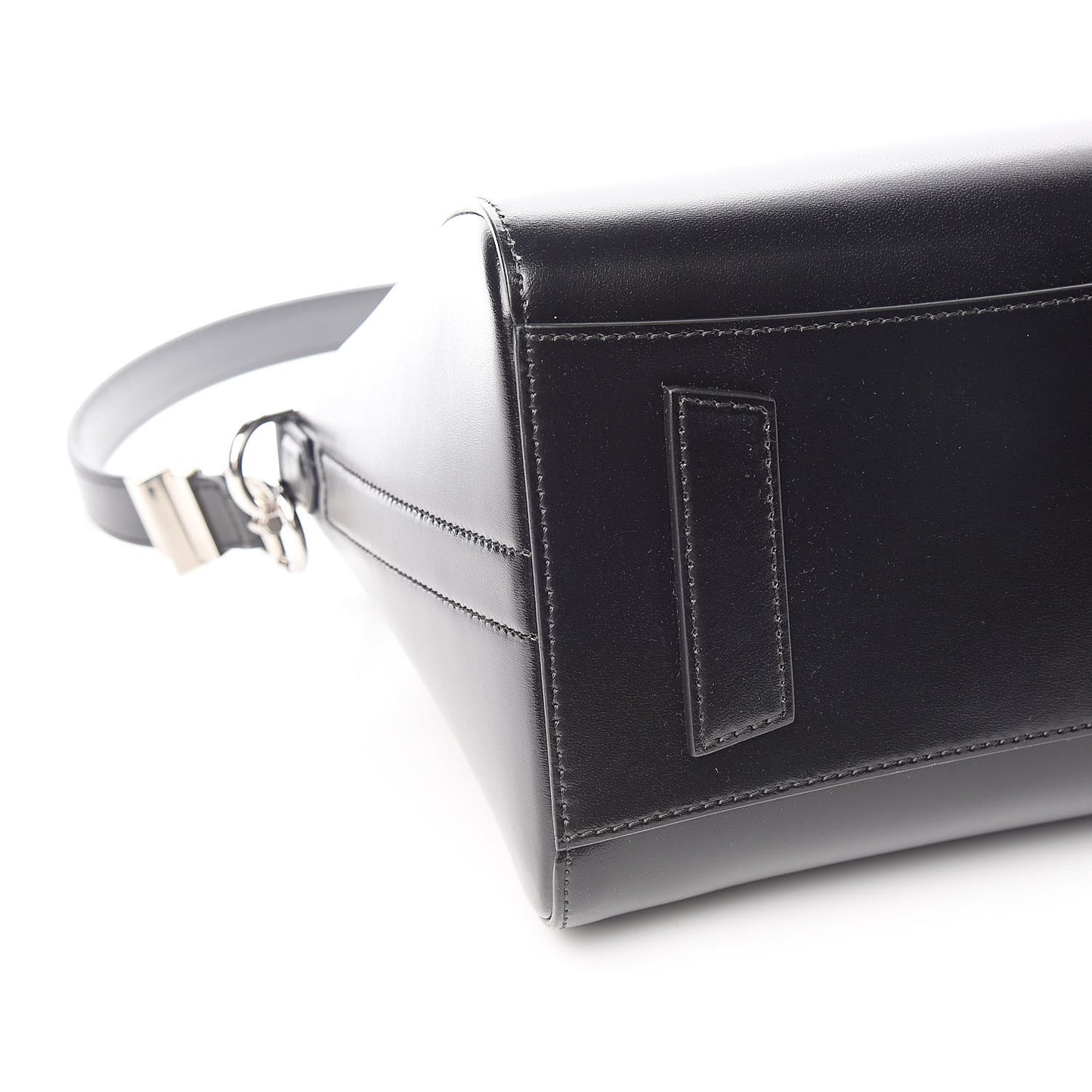 Shiny Lord Calfskin Small Antigona Black