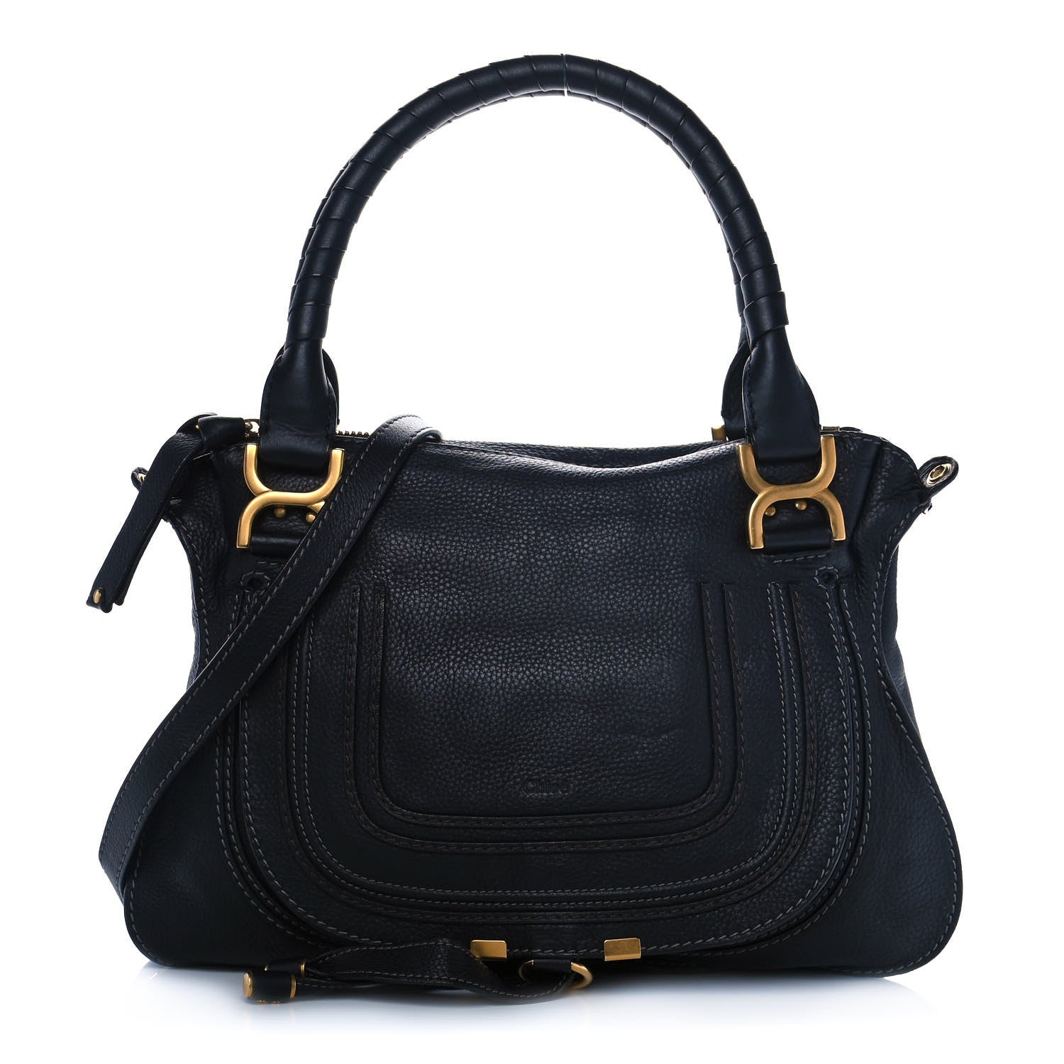 Chloe Calfskin Medium Marcie Satchel Black 1 of 13