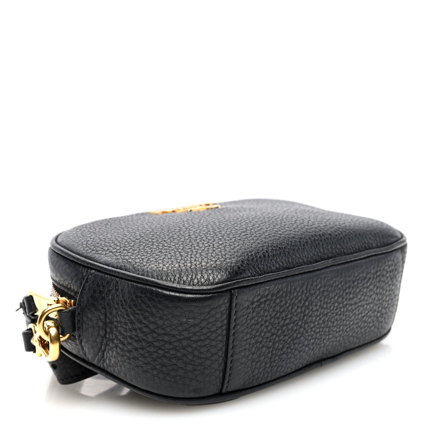 Prada Vitello Daino Logo Belt Bag Black 4 of 9