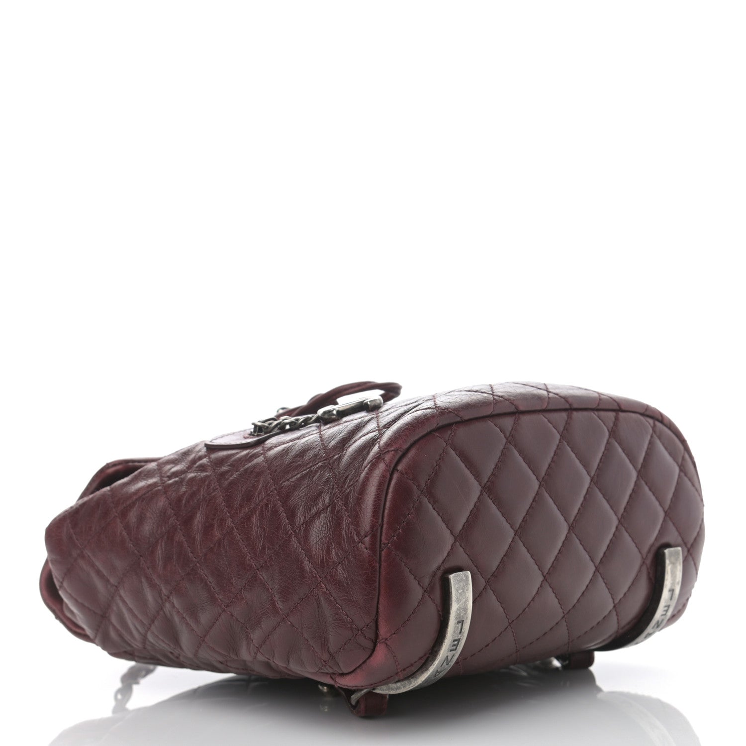 Chanel Glazed Calfskin Quilted Small Salzburg Backpack Burgundy 4 of 15