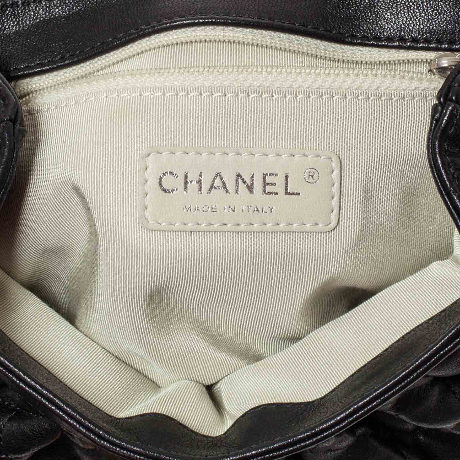 Chanel Washed Lambskin Mini Chain Around Messenger Black 6 of 9