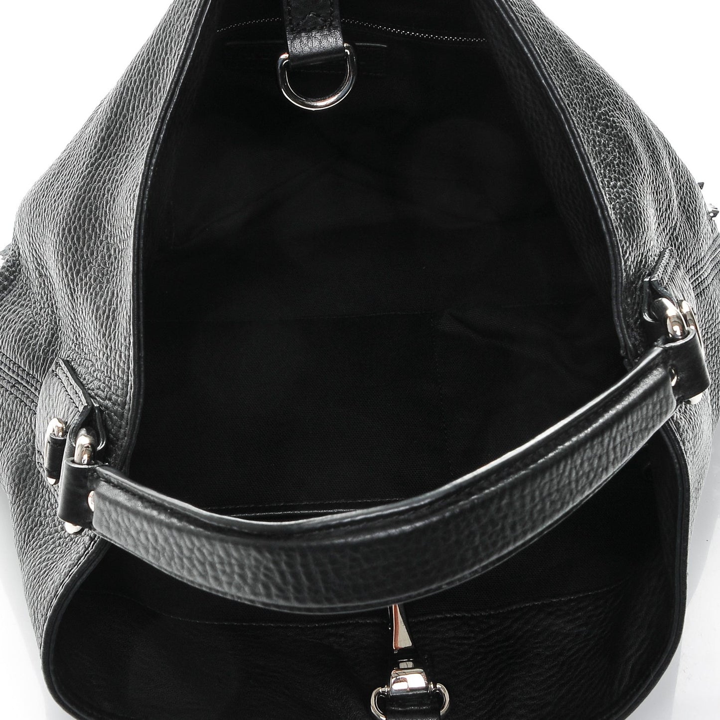 Calfskin Studded Medium Susanna Hobo Black