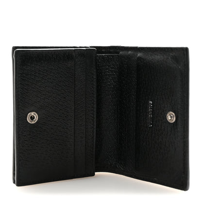Gucci X BALENCIAGA BB Monogram Web Ophidia Card Case Wallet Black 5 of 7