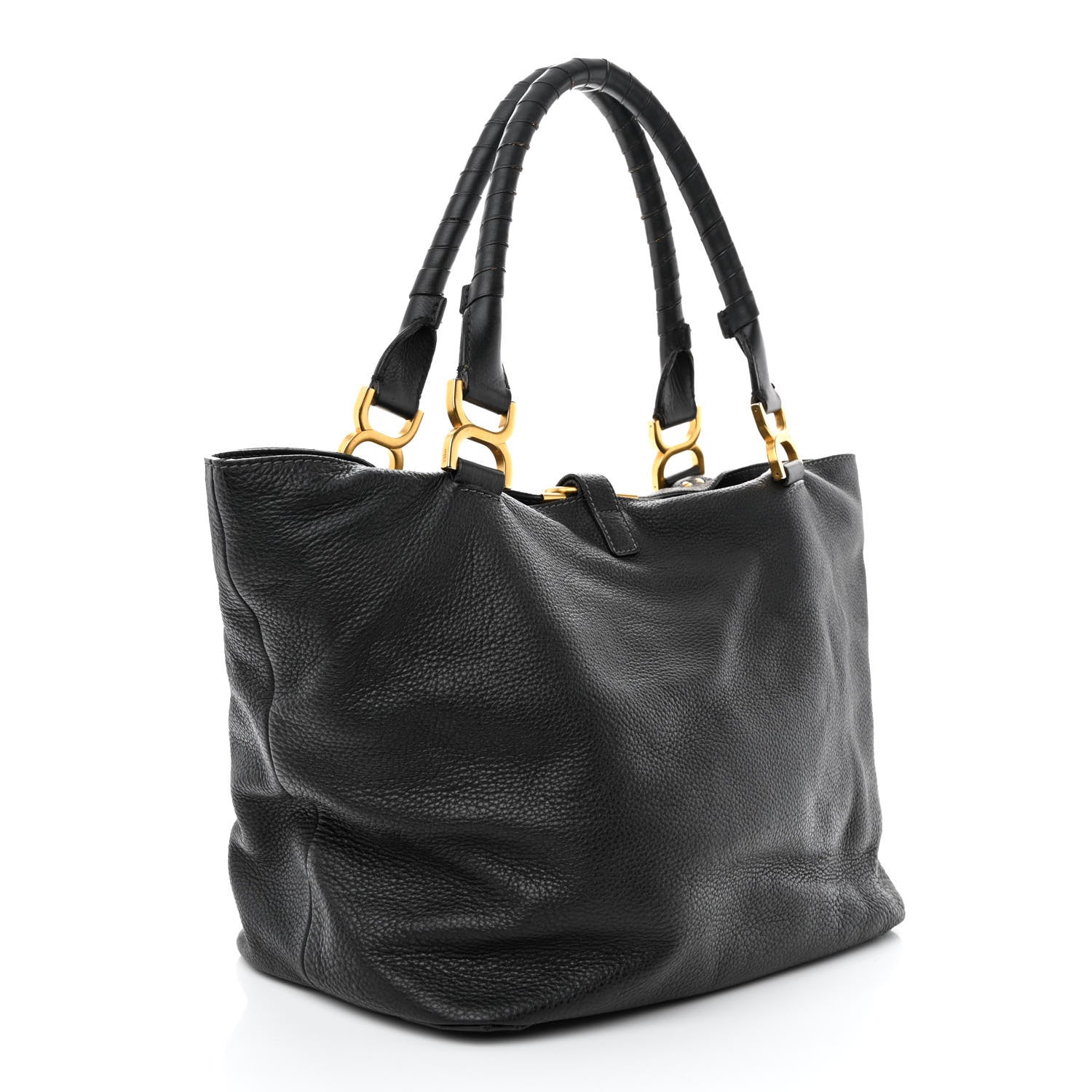 Chloe Calfskin Large New Marcie Tote Black 3 of 12