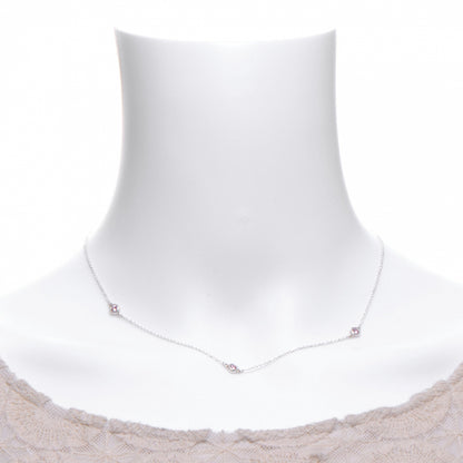 Tiffany Sterling Silver Elsa Peretti Color By The Yard Pink Sapphire Necklace 2 of 5