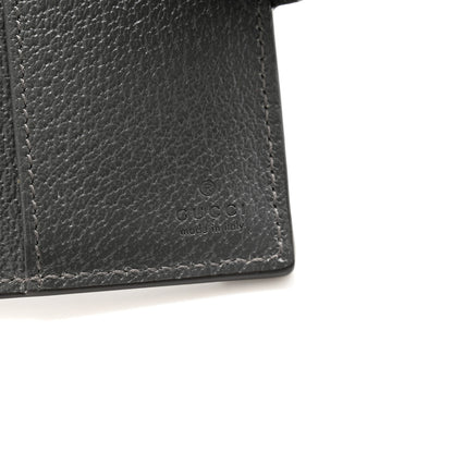 Gucci GG Supreme Monogram Textured Dollar Calfskin Web Ophidia Passport Case Grey 6 of 8