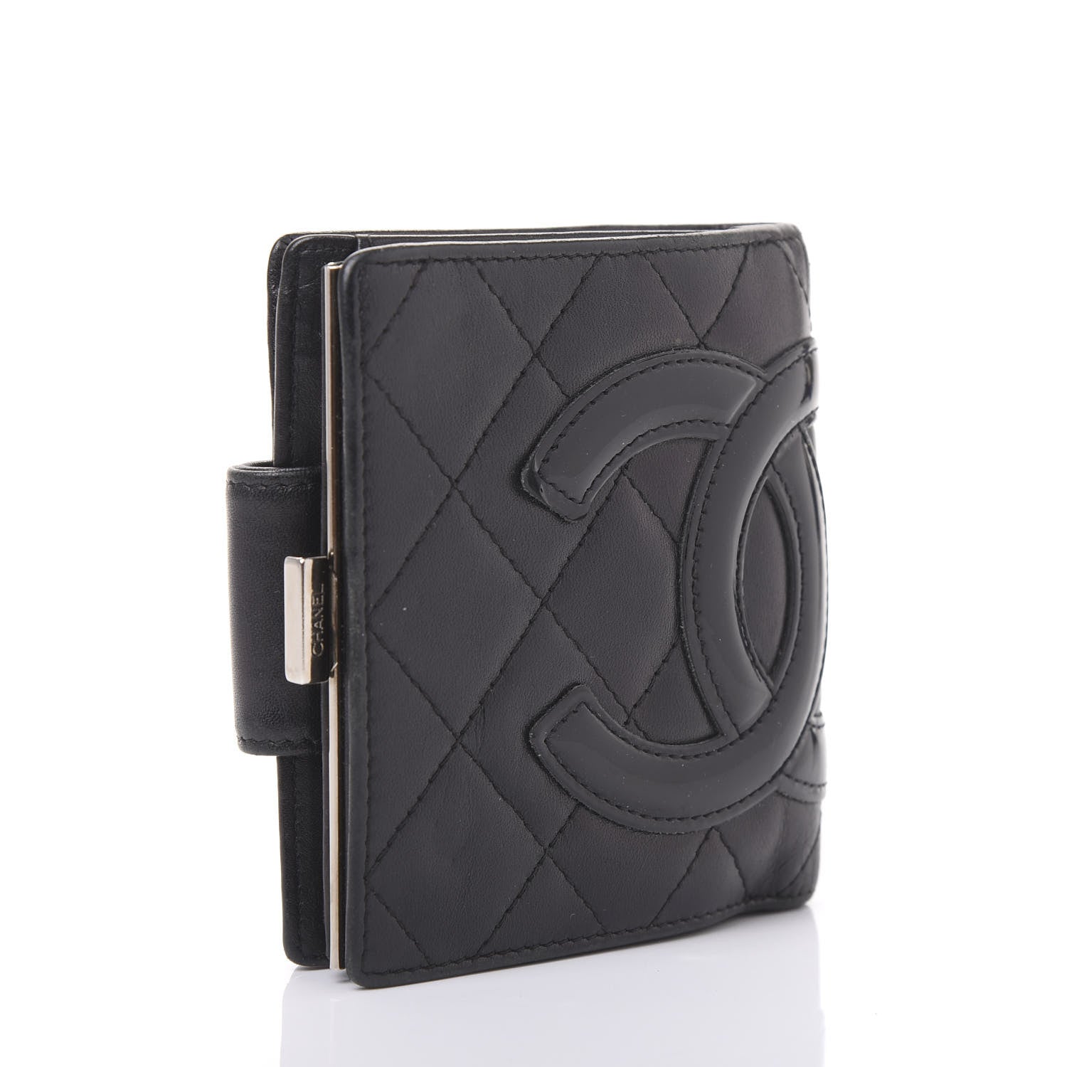 Chanel Calfskin Quilted Cambon Bi-Fold Wallet Black 3 of 11