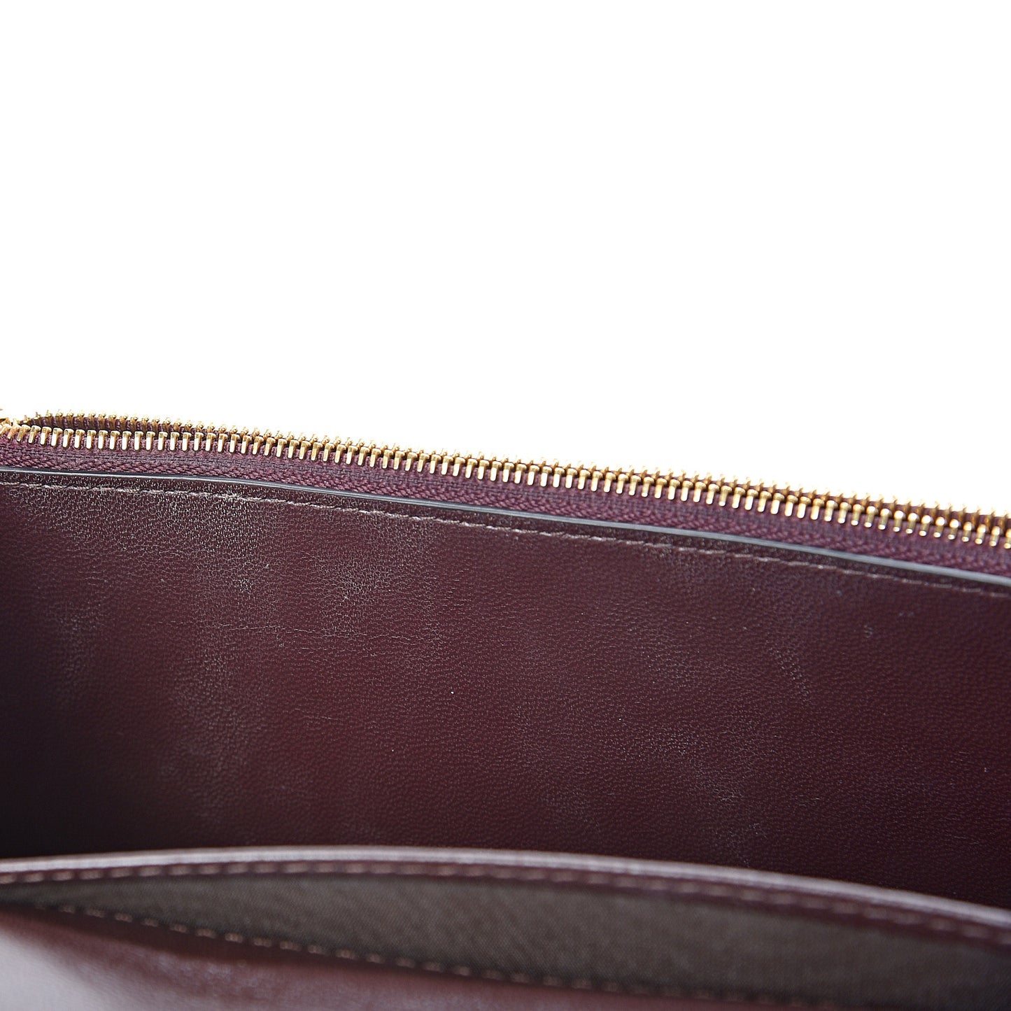Natural Grained Calfskin Small Darley Satchel Oxblood