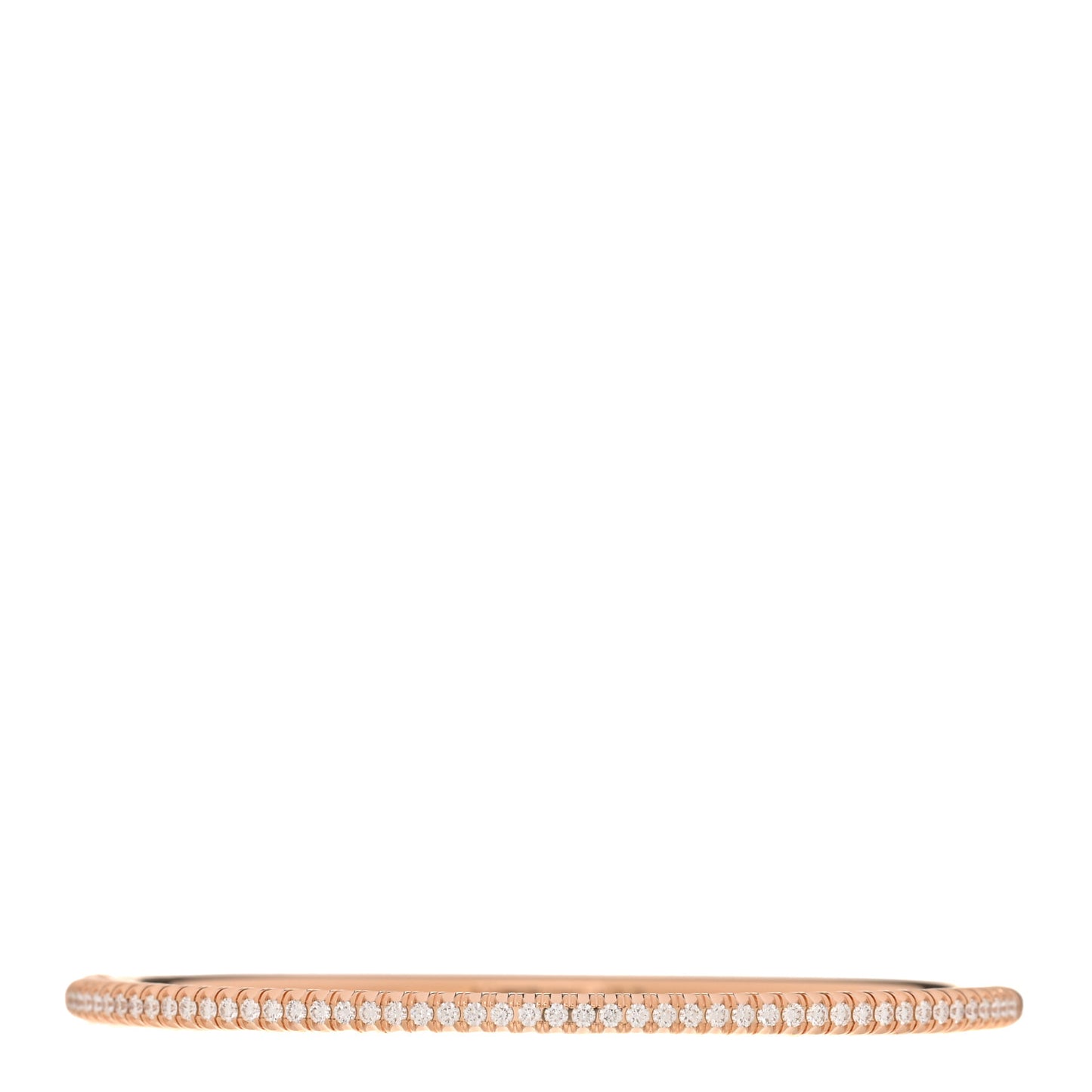 18K Pink Gold Diamond Etincelle de Cartier Bangle Bracelet 17