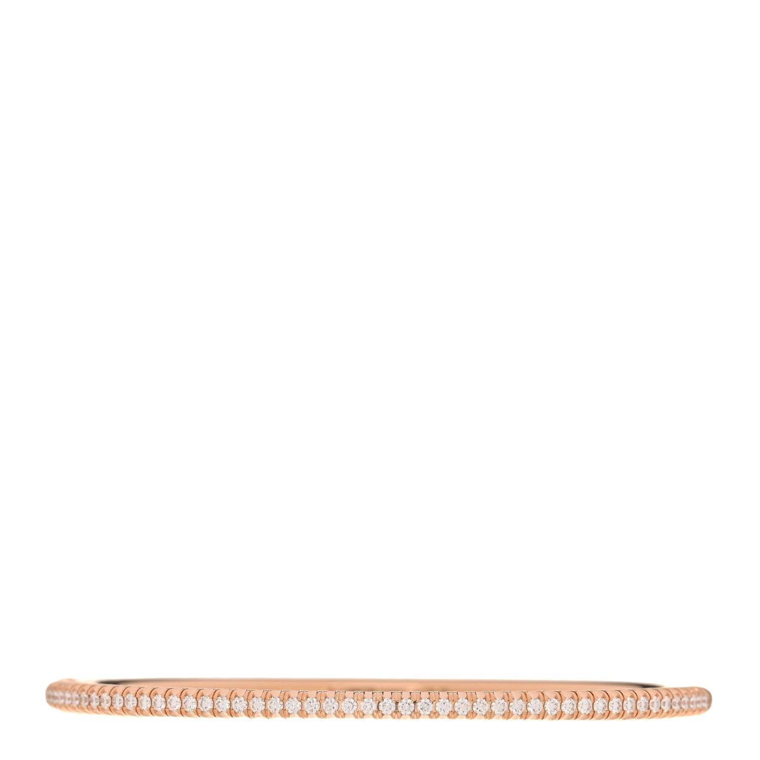 Cartier 18K Pink Gold Diamond Etincelle de Cartier Bangle Bracelet 17 1 of 4