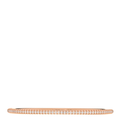 Cartier 18K Pink Gold Diamond Etincelle de Cartier Bangle Bracelet 17 1 of 4