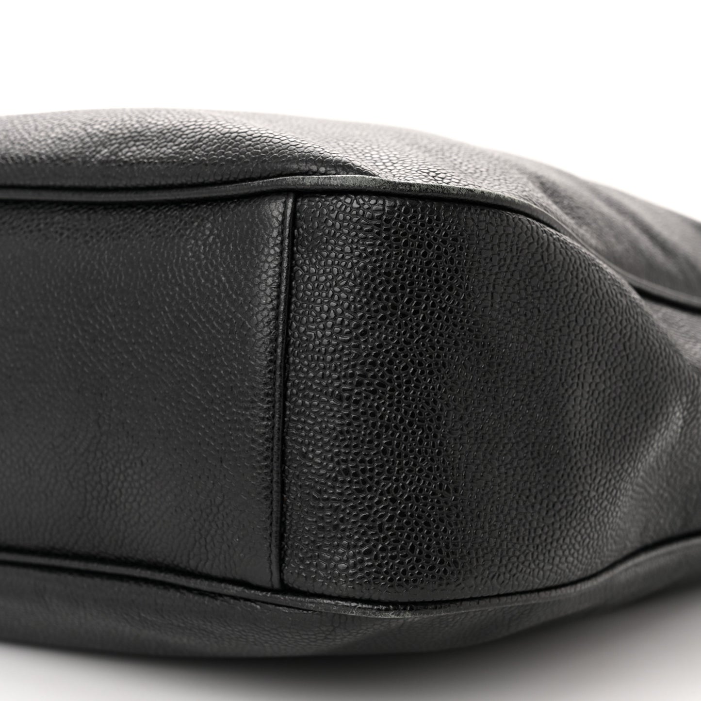 Caviar Large CC Shoulder Bag Black