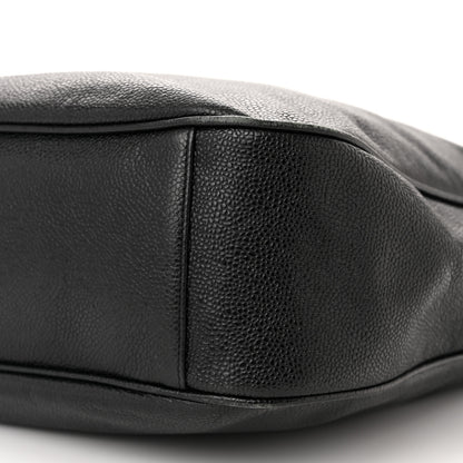 Chanel Caviar Large CC Shoulder Bag Black 11 of 14