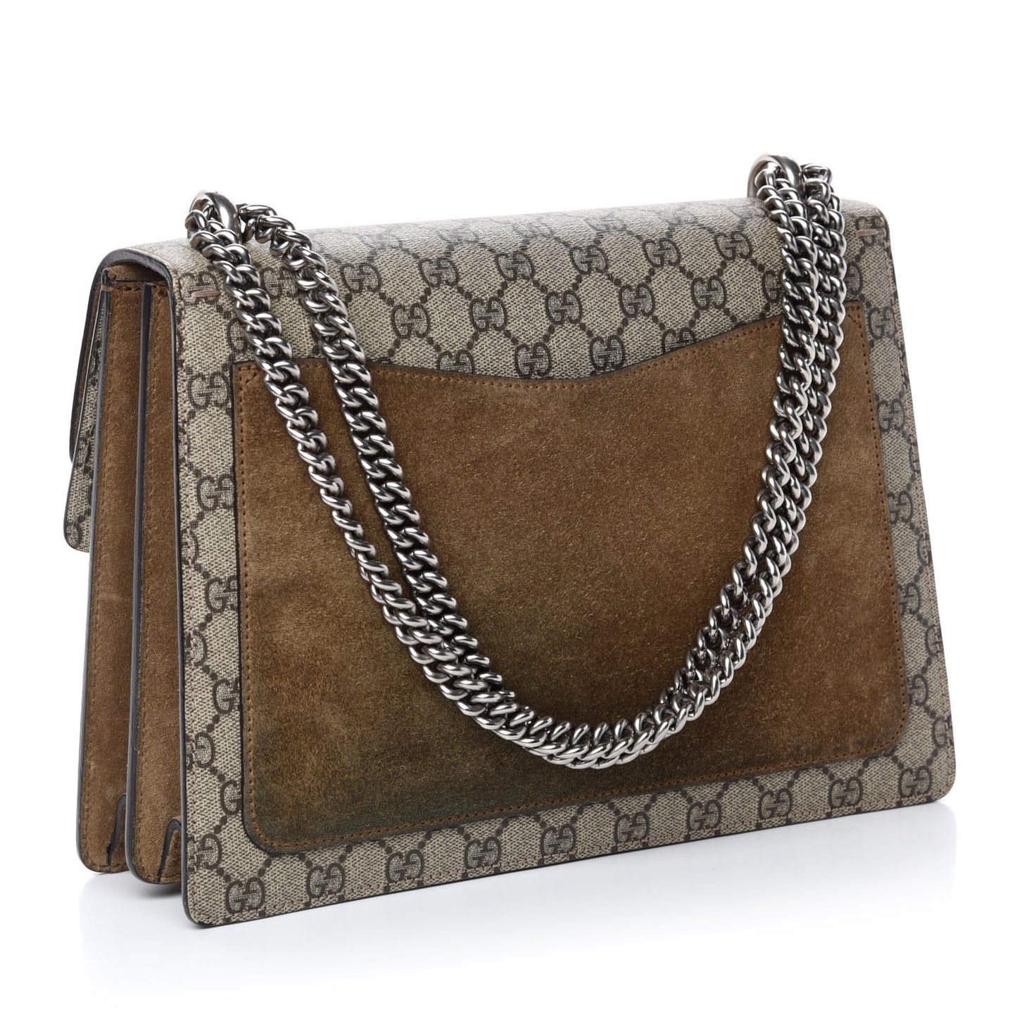 GG Supreme Monogram Medium Dionysus Shoulder Bag Taupe