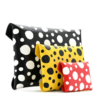 Louis Vuitton LV X YK Epi Kirigami Pochette Set Black Red Yellow 3 of 13