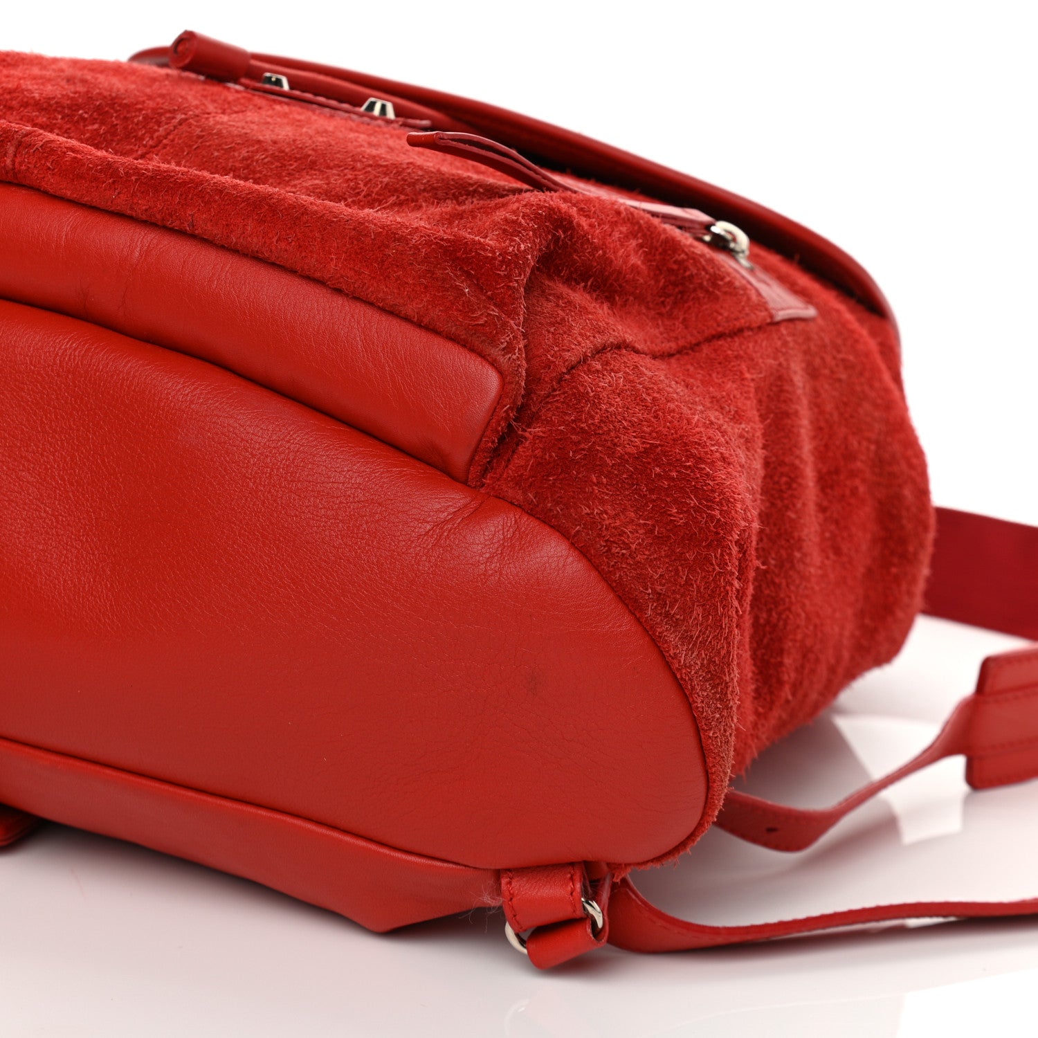 Balenciaga Matte Calfskin Classic Hardware S Traveler Backpack Rouge Grenade 10 of 14