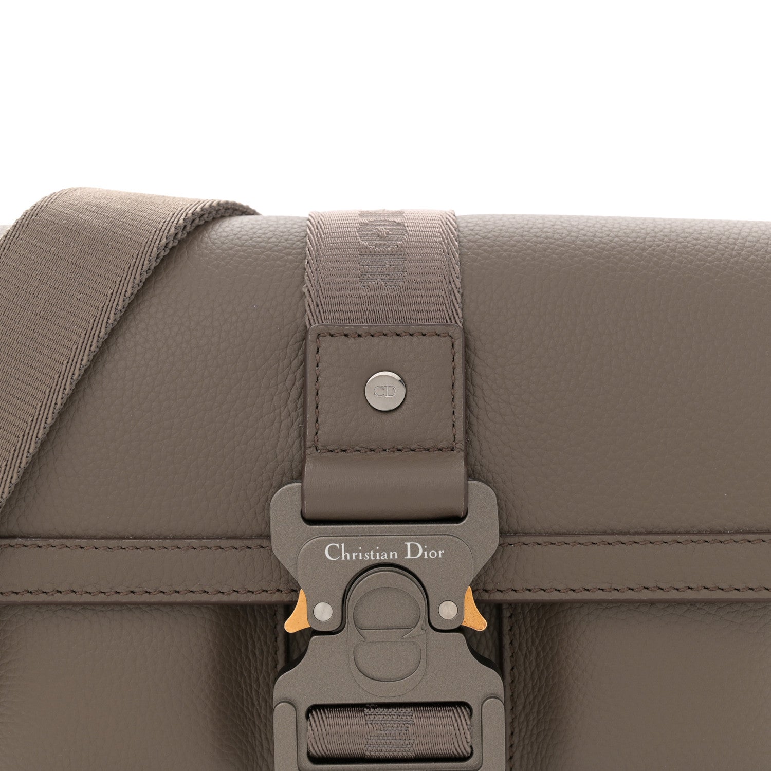 Christian Dior Grained Calfskin Hit The Road Bag Dark Green 8 of 10