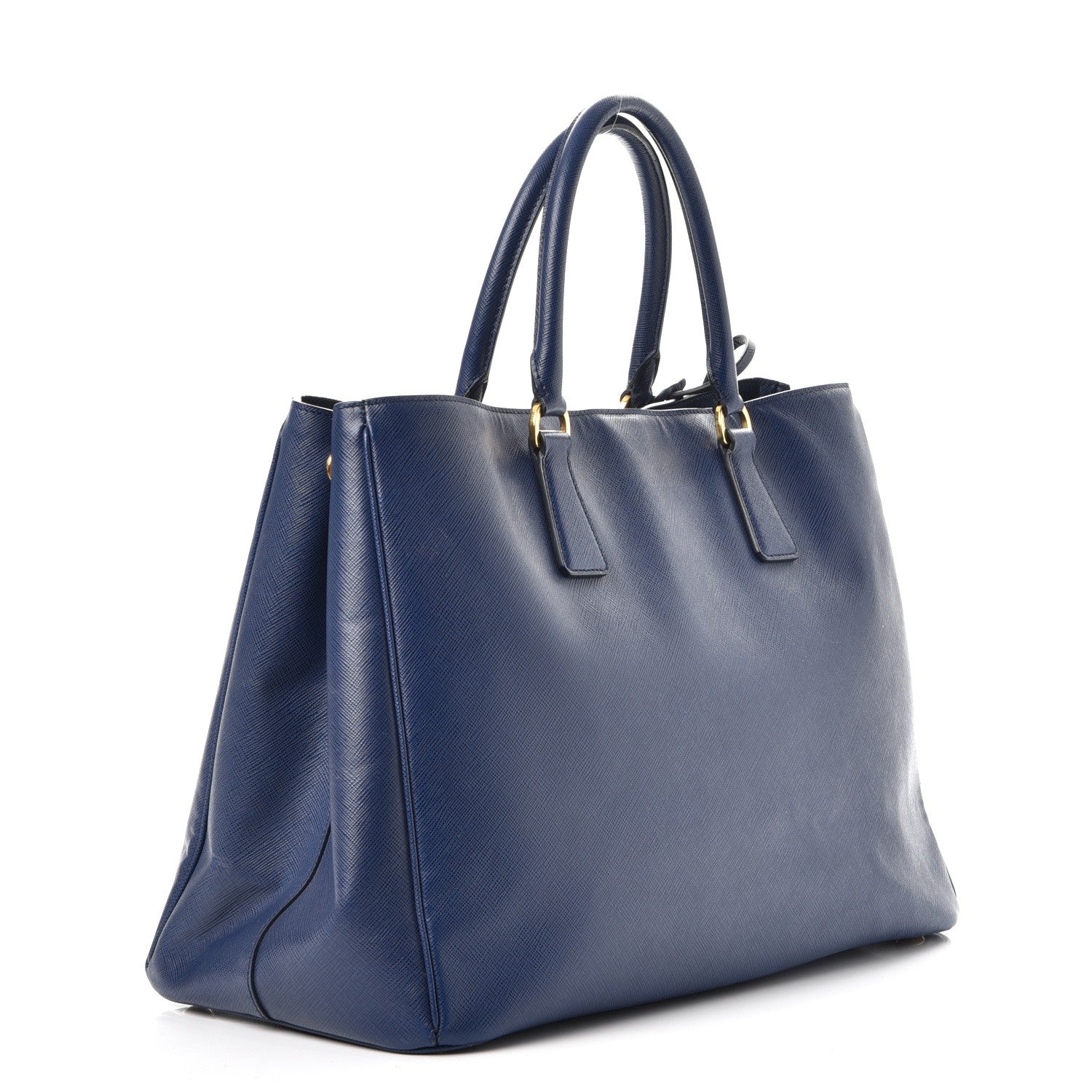 Prada Saffiano Lux Large Tote Bluette 3 of 10