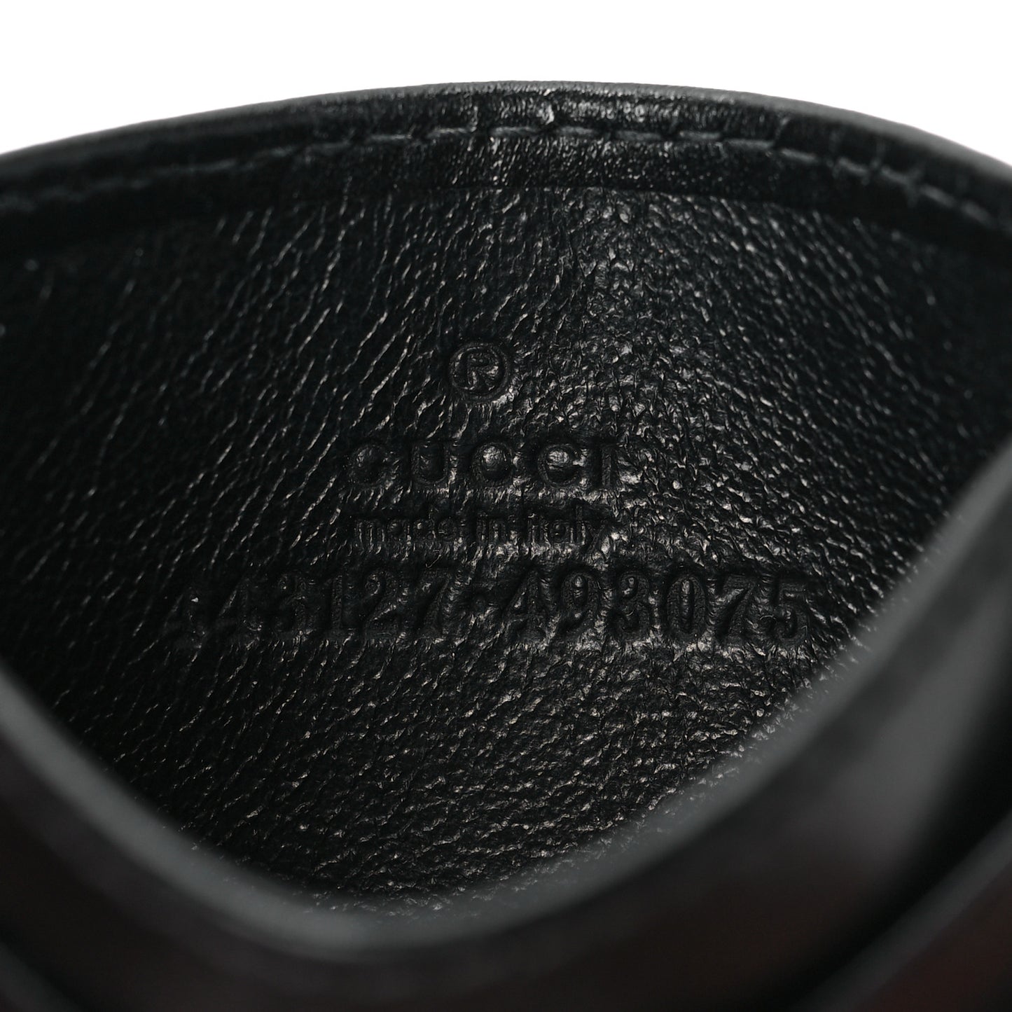 Calfskin Matelasse GG Marmont Card Holder Black