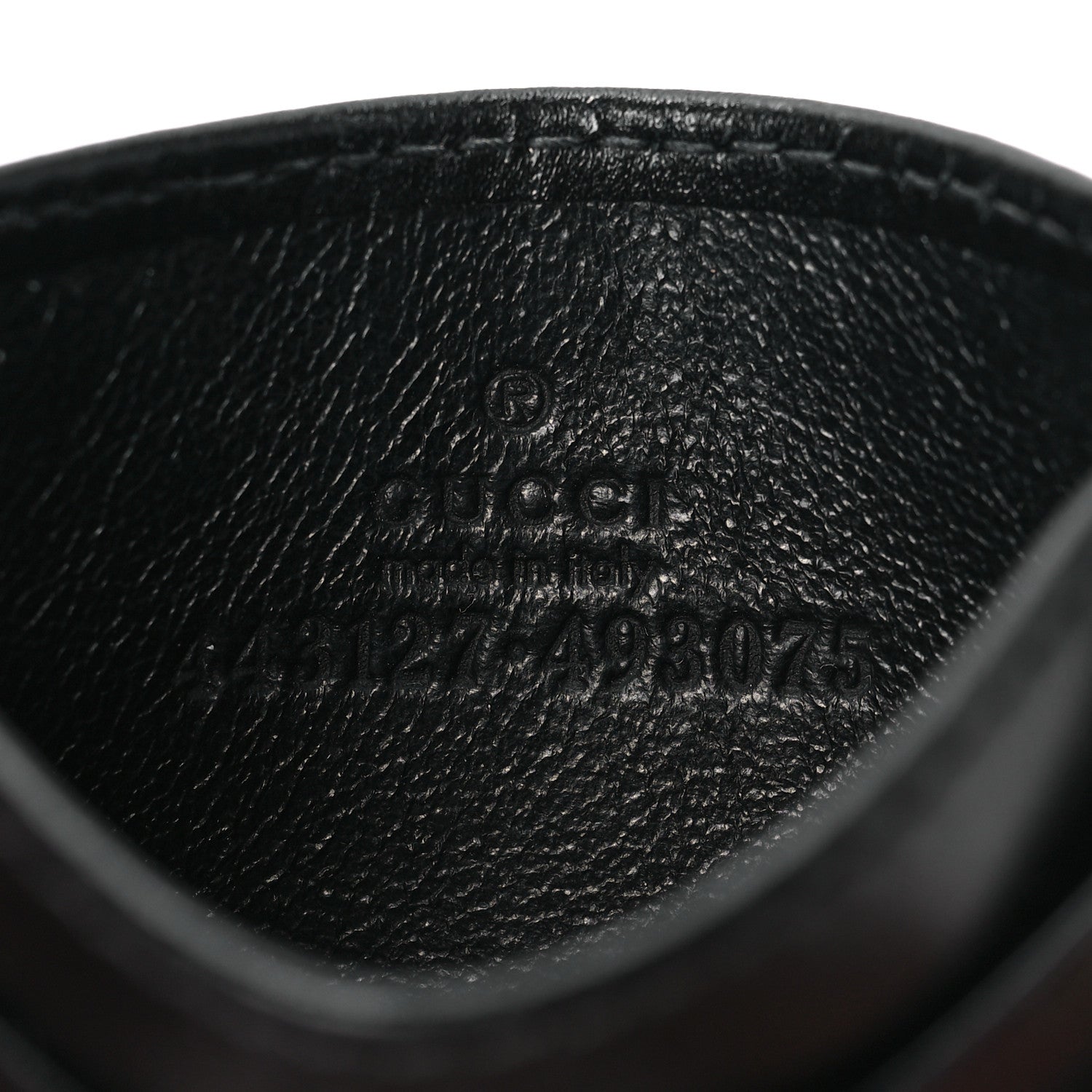 Gucci Calfskin Matelasse GG Marmont Card Holder Black 6 of 7