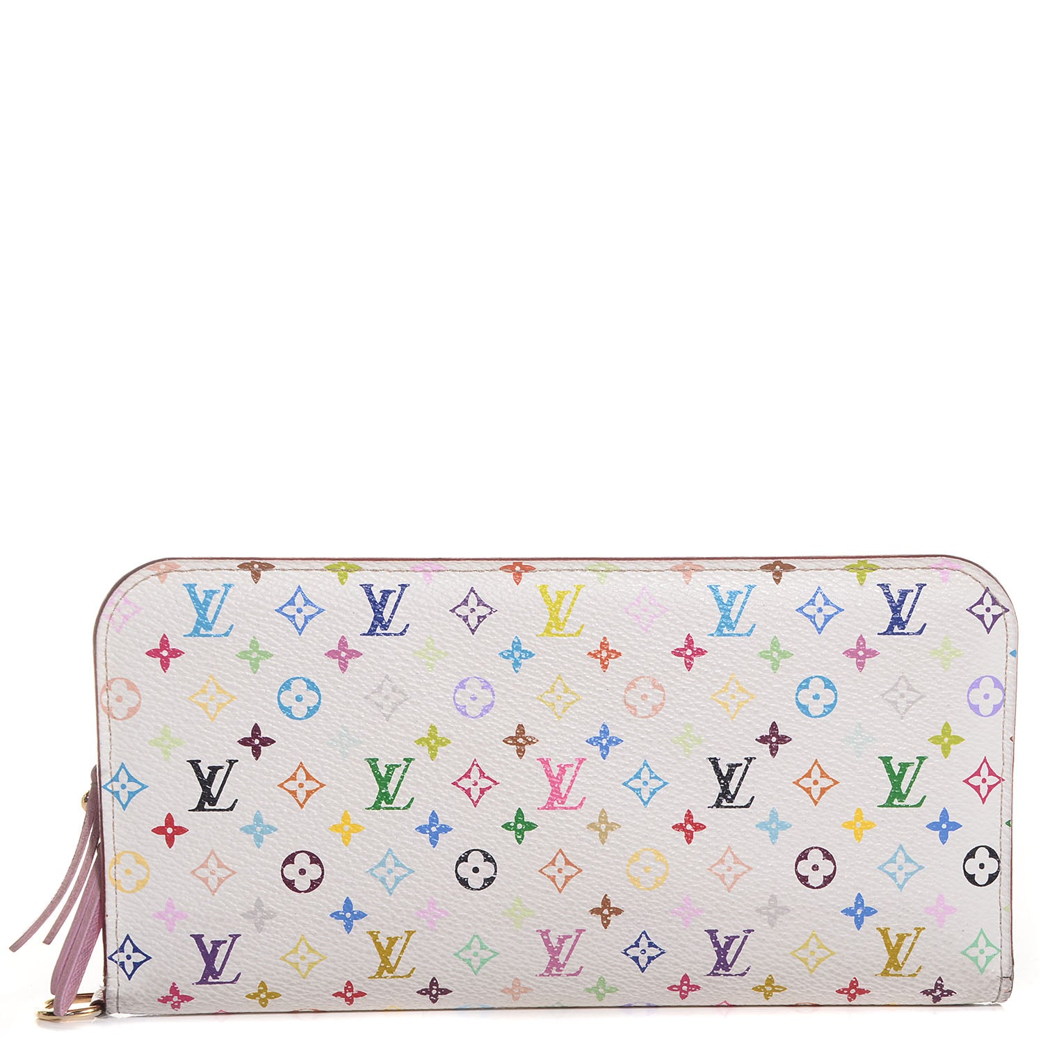 Louis Vuitton Monogram Multicolor Insolite Wallet White Litchi 1 of 7