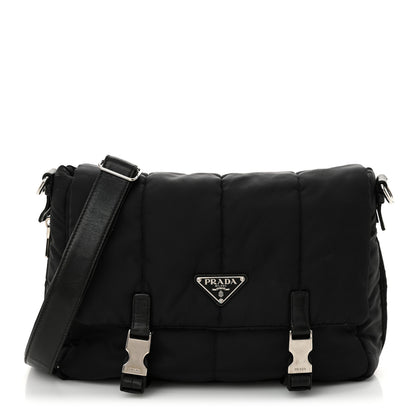 Prada Tessuto Nylon Bomber Messenger Black 1 of 14