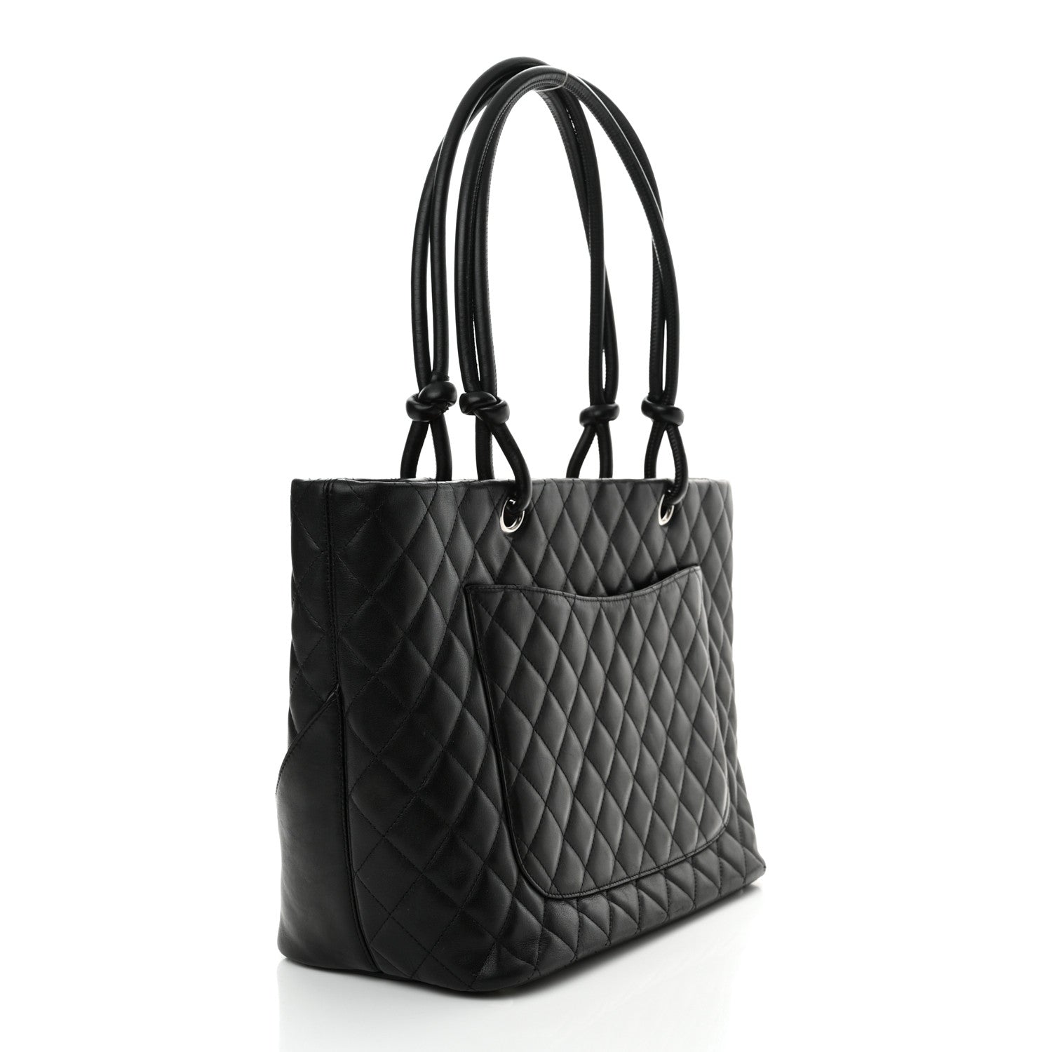 Chanel Calfskin Quilted Large Cambon Tote Black 3 of 16