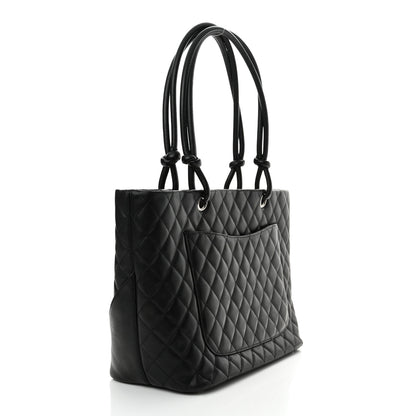Chanel Calfskin Quilted Large Cambon Tote Black 3 of 16