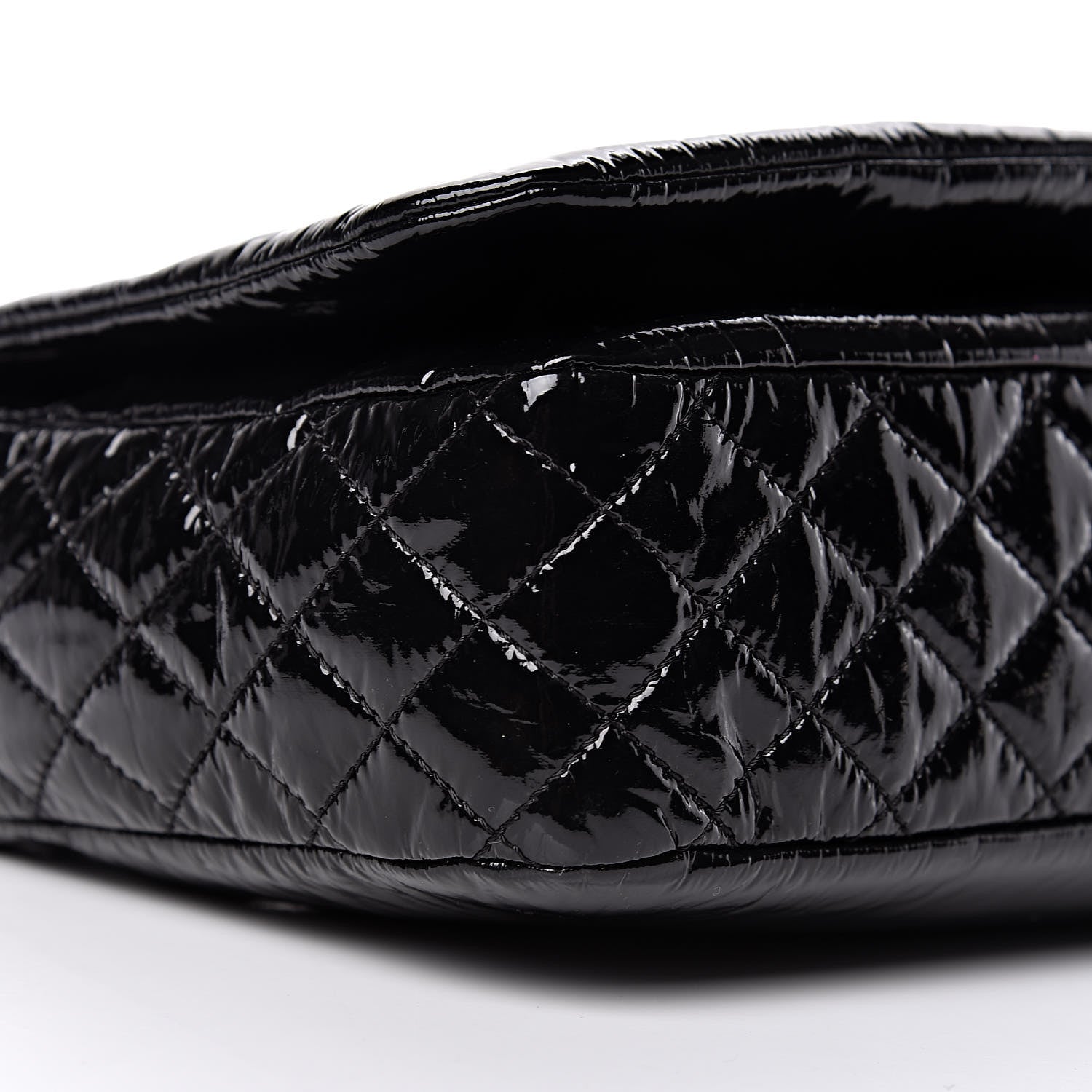 Chanel Vinyl Medium Rock and Chain Flap Black 8 of 9