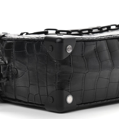 Louis Vuitton Alligator Mini Soft Trunk Black 7 of 9