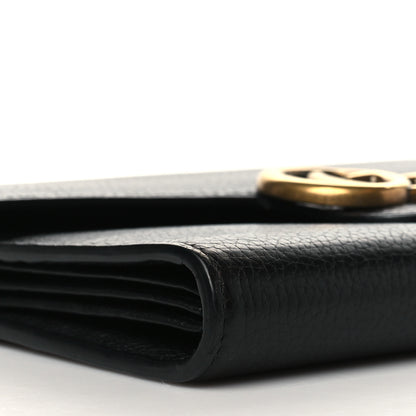 Gucci Calfskin GG Marmont Chain Wallet Black 7 of 8
