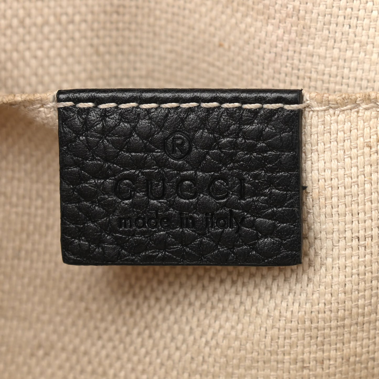 Pebbled Calfskin Small Soho Disco Bag Black