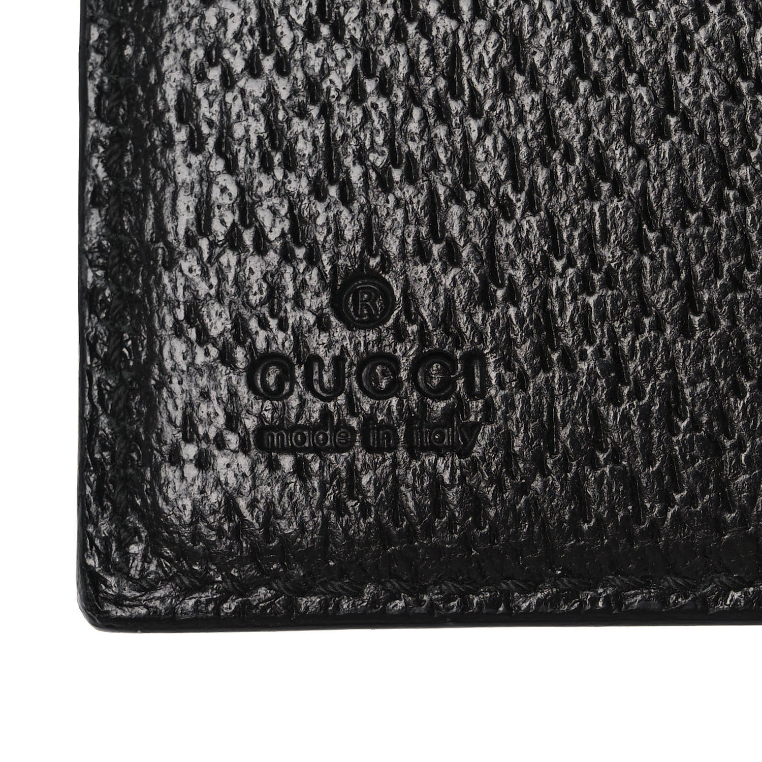 Gucci Monogram Charmy French Flap Wallet Black 7 of 10