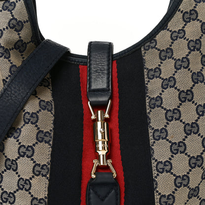 Gucci Monogram Nubuck Jackie O Hobo 8 of 10