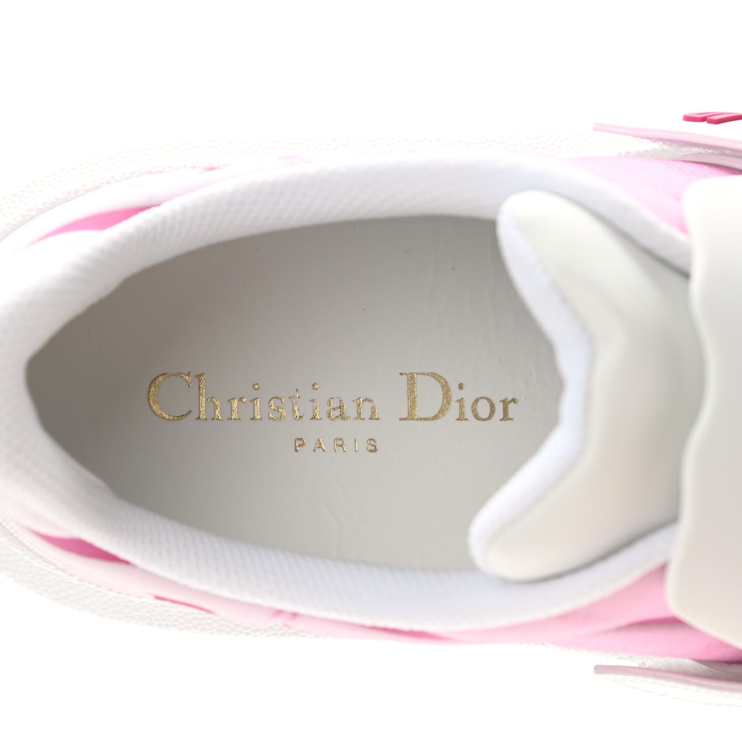Reflective Fabric Shaded Dior-ID Platform Sneakers 38.5 Raspberry