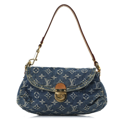 Louis Vuitton Monogram Denim Mini Pleaty Blue 7 of 11