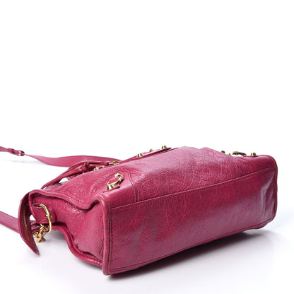 Balenciaga Agneau Classic Gold Hardware S City Rose Dahlia 3 of 9