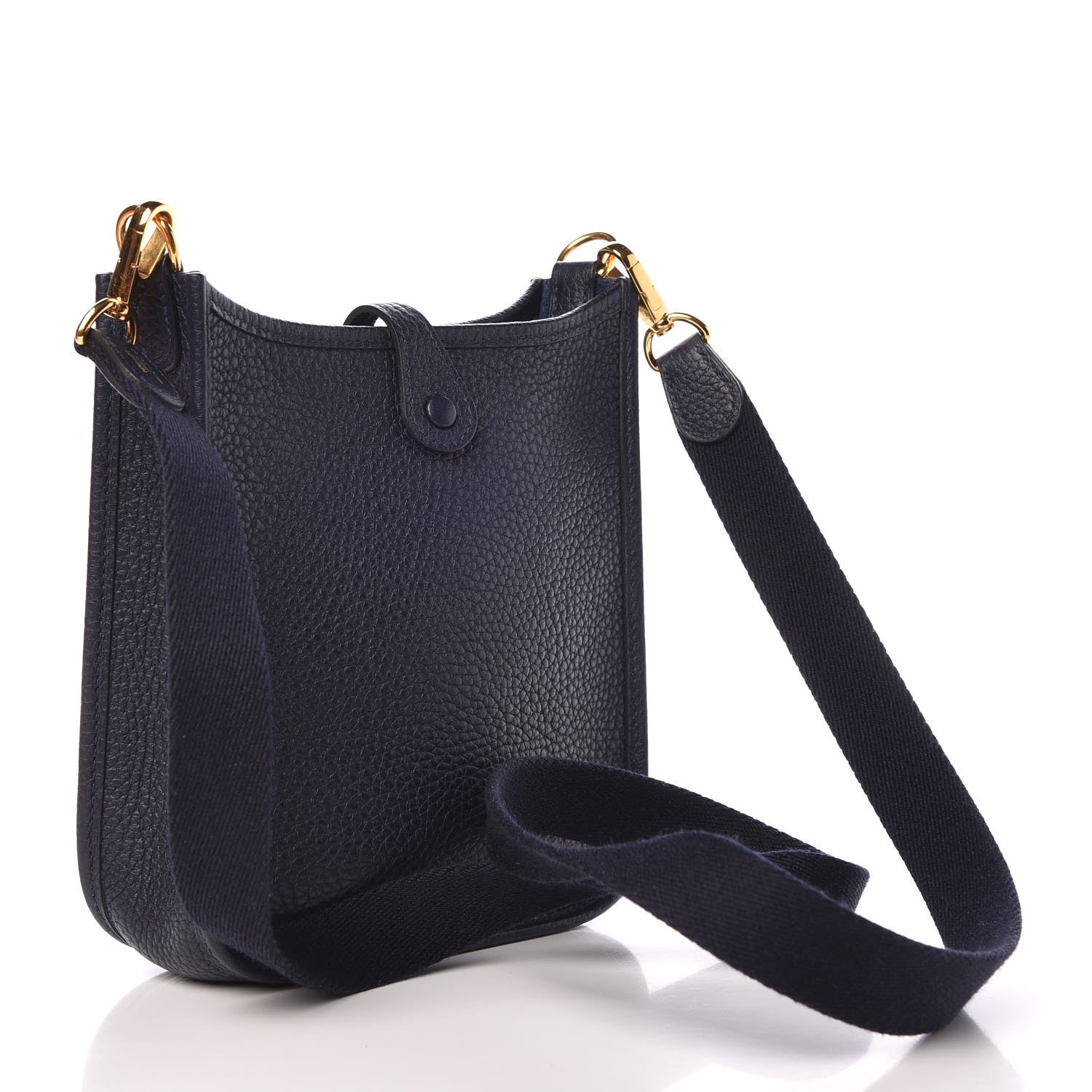 Hermes Taurillon Clemence Amazone Evelyne TPM Bleu Nuit Bleu Indigo 3 of 9