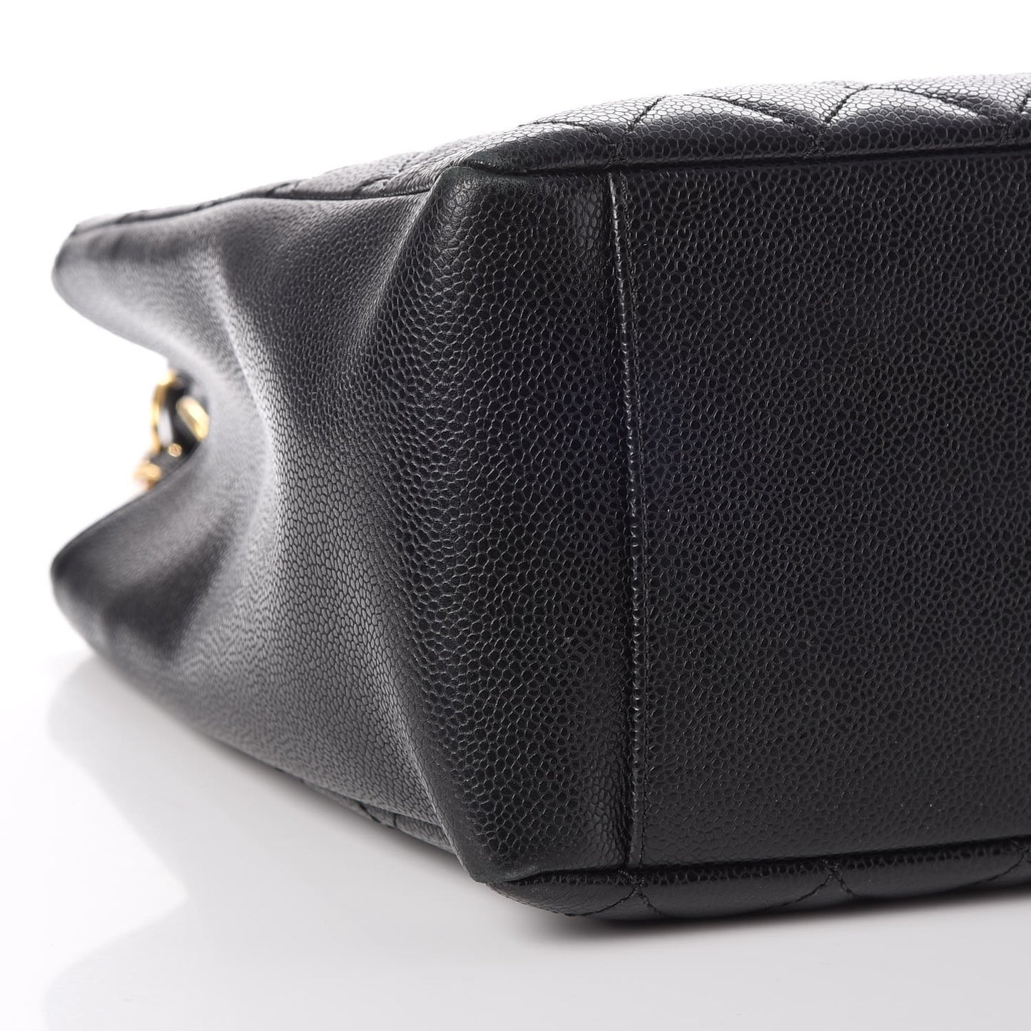 Caviar Quilted Grand Shopping Tote GST Black