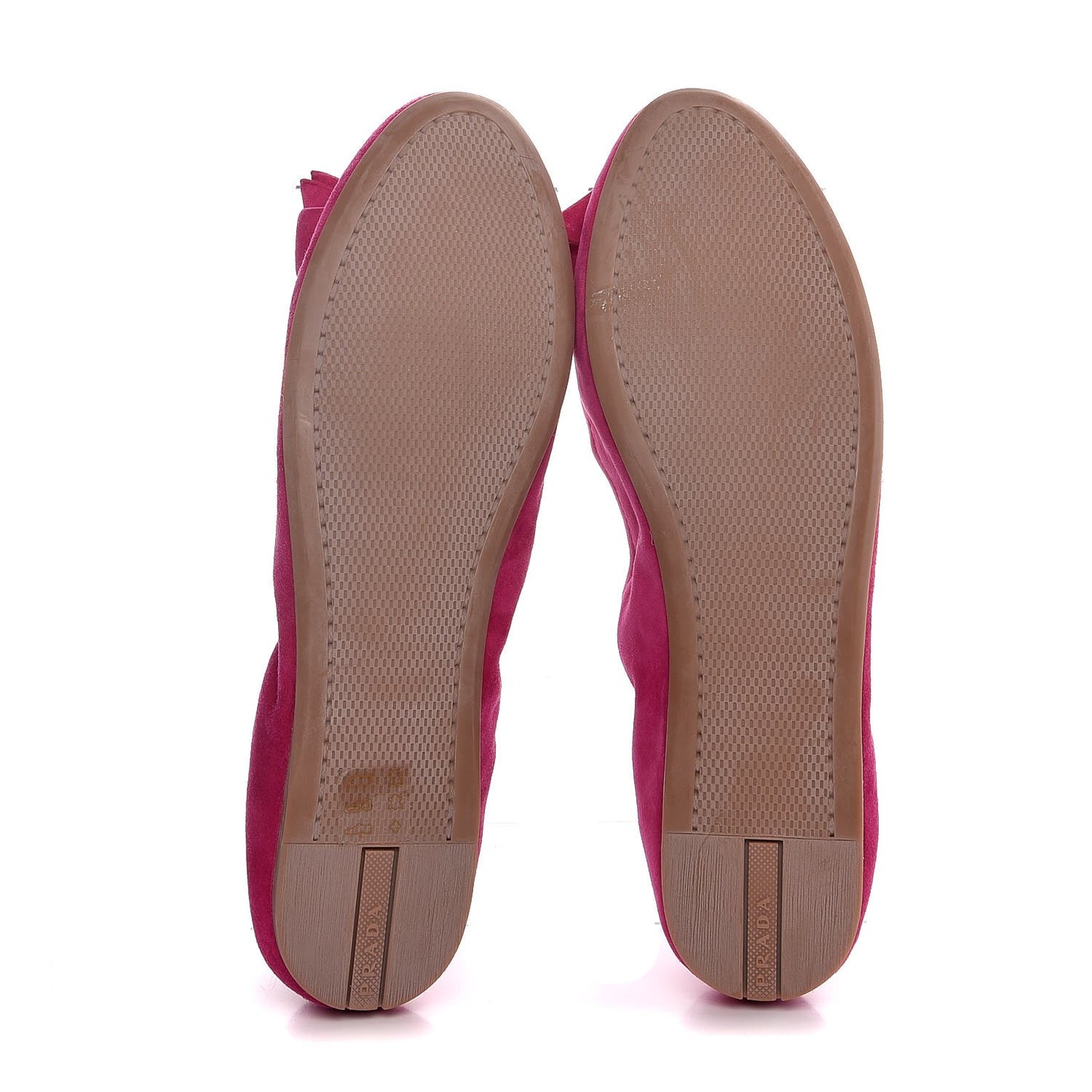 Suede Bow Toe Ballerina Flats 39.5 Peonia