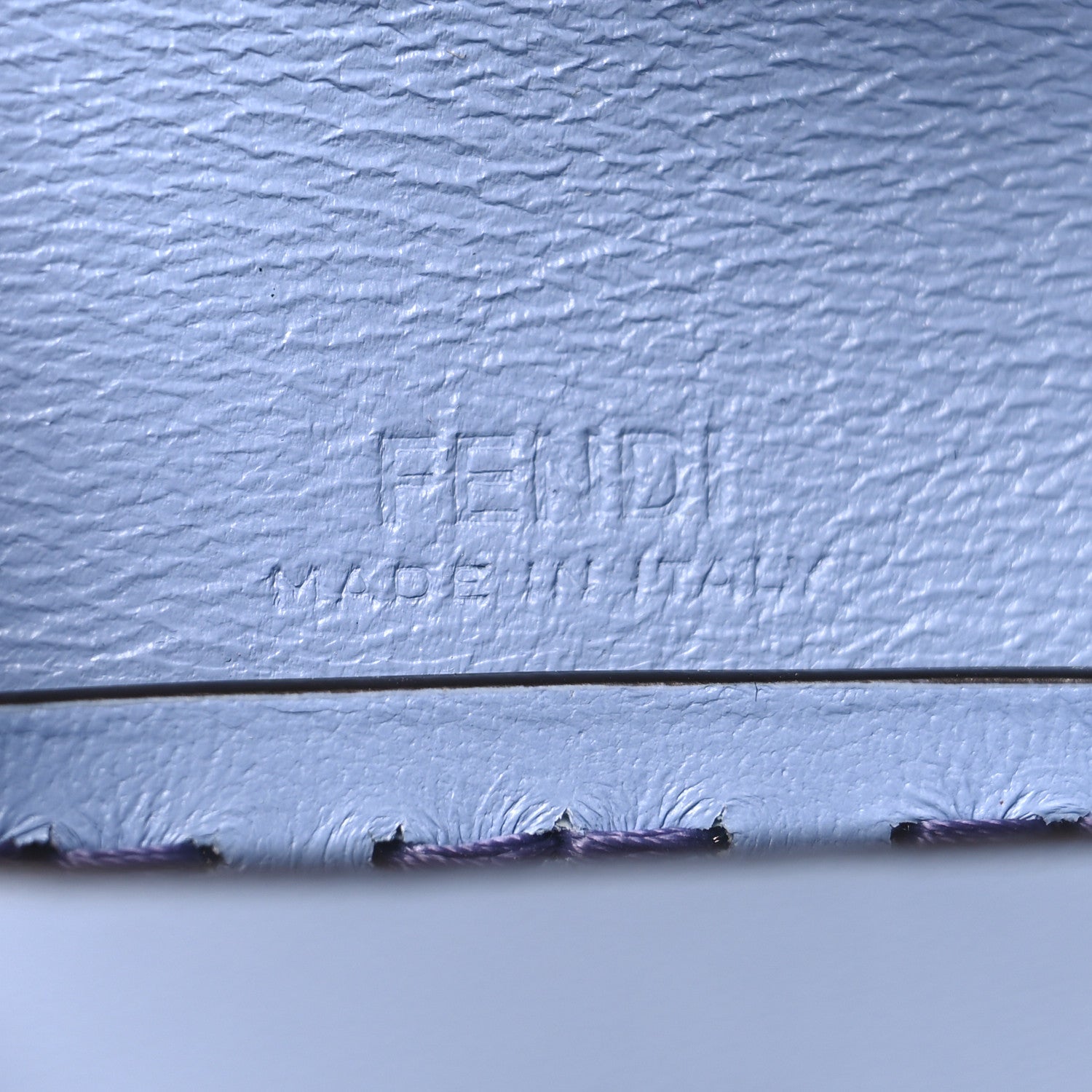 Fendi Vitello King Logo Pico Baguette Strap Airpods Pro Case Azzurro Baby 6 of 9