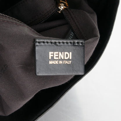 Fendi Calfskin Big Forever Mama Baguette Black 8 of 11