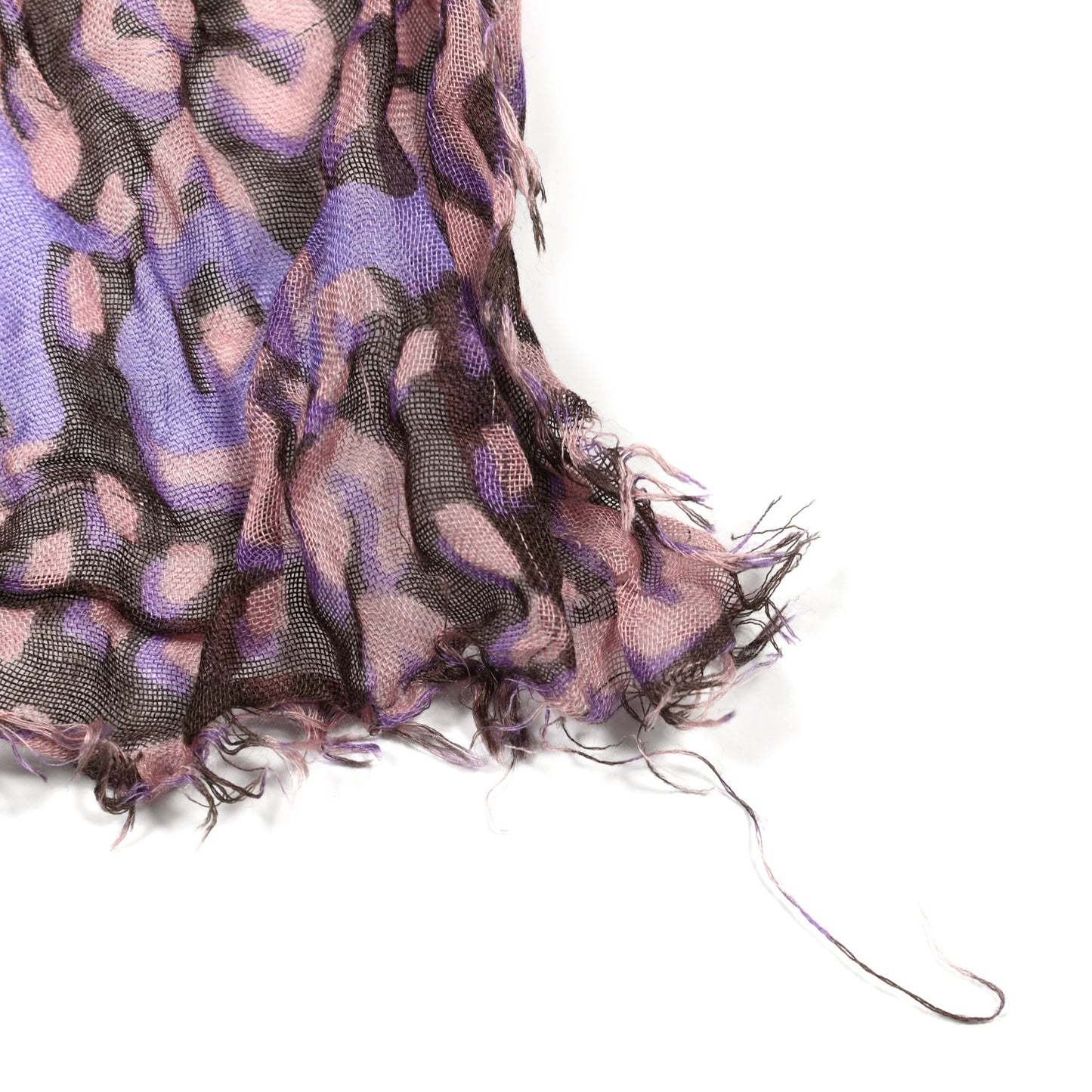 Cashmere Silk Leopard Etole Stole Mauve