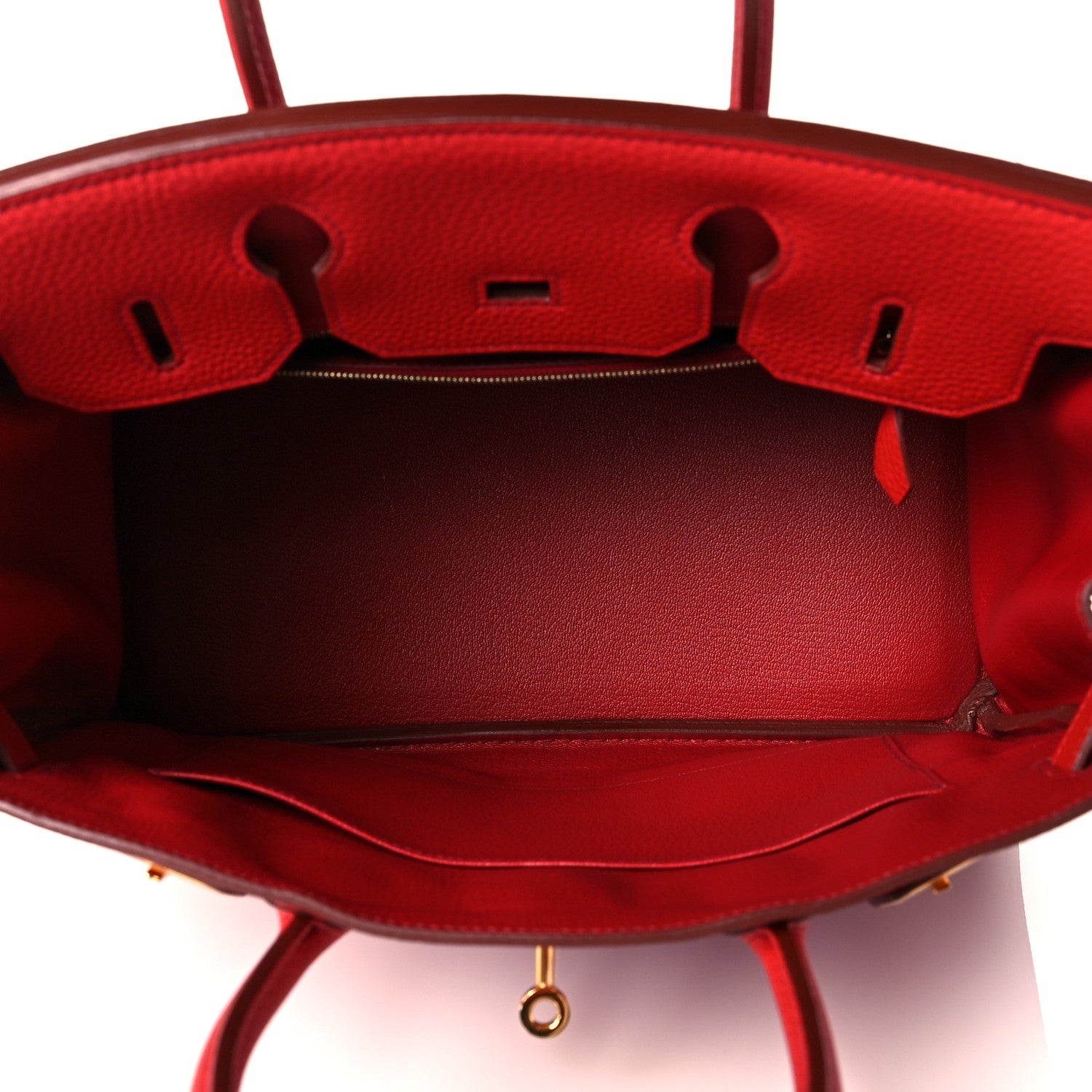 Hermes Togo Birkin 30 Vermillion 4 of 9