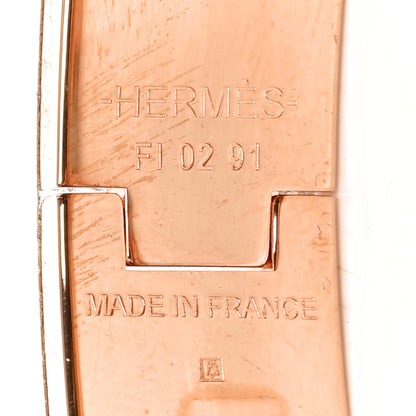 Hermes Enamel Narrow Print Grand Apparat Remix Multico Clic Clac H Bracelet PM Lilas 4 of 5